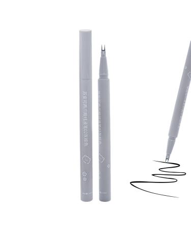 Makeup Eyeliner | Waterproof Liquid Eyeliner Lashes Pencil Double Tip Lower Eyelashes Liquid Multi-Function Makeup for Long Lasting Eye Makeup Brow Hairline Kagrote Beige