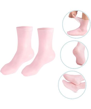 Healeved 1 Pair Moisturizing Socks Beach Socks Dress Shoes for Women Heels Feet Moisturizing Socks Pleaser Heels for Women Moisturizing Foot Socks Spa Silicone Gel Elastic Miss Sebs Pink 20x10cm - Buy Online on GoSupps.com