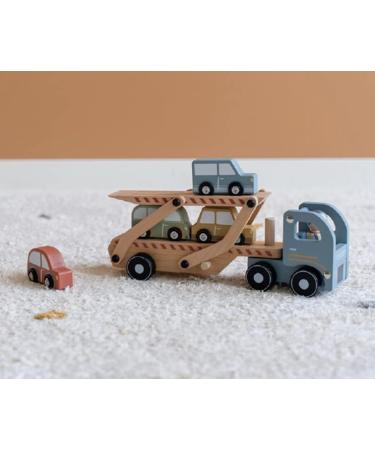 Buy Little Dutch 7095 FSC Wooden Car Transporter with 4 Cars - Eco-Friendly Toy for Kids | International Shipping Available - Buy Online on GoSupps.com