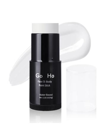 Go Ho Water Based White Face Paint Stick Washable (1.06 Oz) Non-toxic Cream Body Paint Full-coverage Face Paint Makeup Stick for Adults Children Theater Halloween SFX Cosplay - Buy Online on GoSupps.com