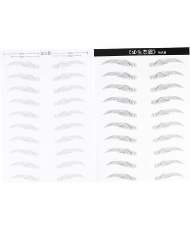 Balacoo 6 Sheets Pairs Makeup Stickers Ladies Makeup Brow Tattoos Transfer Stickers Supplies Miss Make up - Buy Online on GoSupps.com