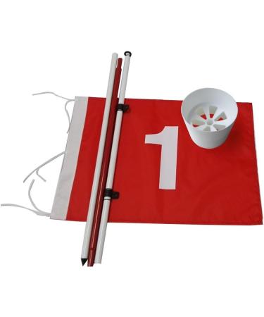 Boshen Golf Flagstick Practice Set for Backyard Putting Green - 1 Set/2 Set Hole Cup Flags - Buy Online on GoSupps.com