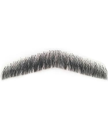 Remeehi Hand-Made Black Goatee Men's Beard Fake Facial Mustache Costume - Human Hair Lace Pretend Gu - Buy Online on GoSupps.com