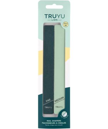 Truyu Nail Shapers (2pk) - Easy Cushioned Tool for Natural & Acrylic Nails - Travel-Friendly Makeup Essential - Buy Online on GoSupps.com