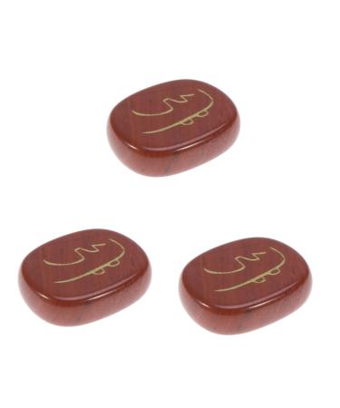 Holibanna Blue Model Foam 3pcs Palm Stone Mini Knit Hats Crystal Stone Pocket Worry Stone Chakra Gemestone Decoration Natural