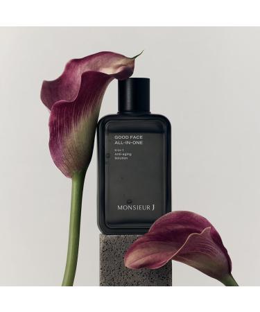 Monsieur J Men's Skincare All-in-One Set | 5-in-1 Facial Treatment (Toner Lotion Essence Fluid Cream) for Dry Skin - 140ml x 2 - Buy Online on GoSupps.com