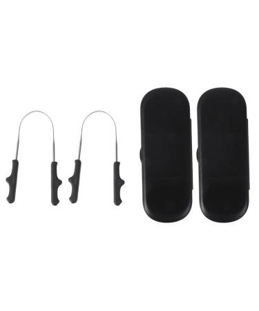 2 Sets Scrubbers Oral Cleaners Exquisite Scrapers Healthy Oral Care Oral Cleaning Tools Cleaning Tools Scraping Tools