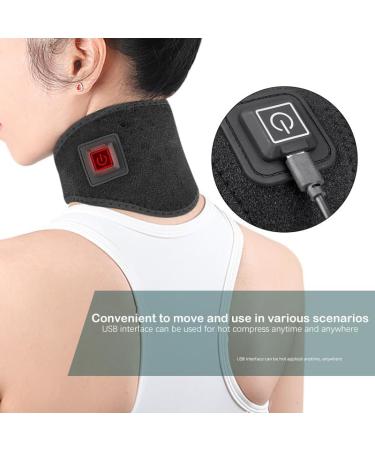 Electrothermal Neck & Back Massage Device - Cervical Heating Belt USB Body-Warm Massager with 3 Adjustable Settings for Home Use - Buy Online on GoSupps.com