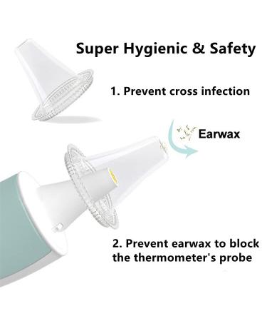 Smarbore 100 Count Ear Thermometer Probe Covers for All Braun Models - BPA Free Disposable Caps for Digital Thermometers - Buy Online on GoSupps.com