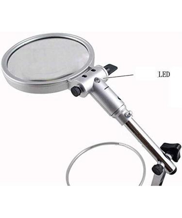 DFHBFG Desktop Magnifying Glass LED Lighted Magnifier Glass 130MM Large Foldable Specifications 310 * 146 * 50mm - Buy Online on GoSupps.com