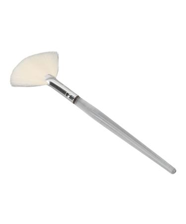 Large Cosmetic Flat Facial Brush Fan Mask Brushes Soft Facial Applicator Transparent Handle Facial Brushes for Beauty Home Salon