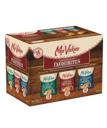 Snowbird Sweets Miss Vickie s Potato Chips Variety Pack of 36 (36x24g)