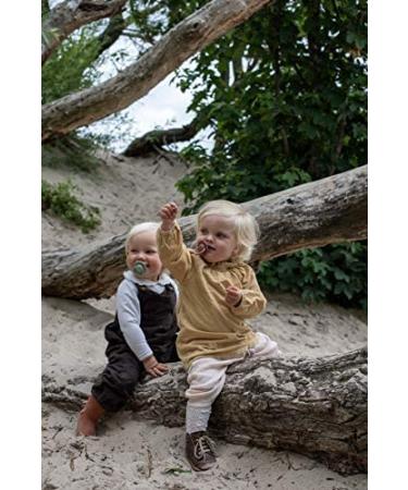 BIBS De Lux Collection Olive Pacifiers - Set of 2 | BPA-Free, Made in Denmark | Premium Baby Soothers - Size One - Buy Online on GoSupps.com