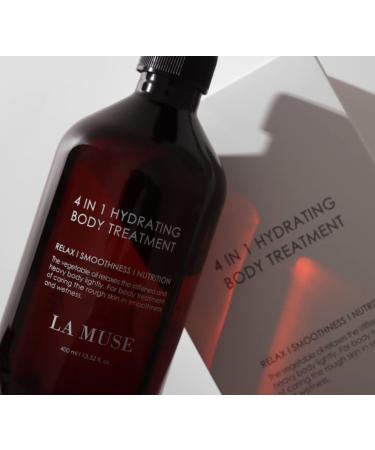 LA MUSE 4-in-1 Hydrating Body Treatment 13.5 fl oz | Moisturizing Natural Oils Aromatherapy | Fast-Absorbing Non-Sticky Paraben-Free | Ideal for Sensitive Skin - Buy Online on GoSupps.com