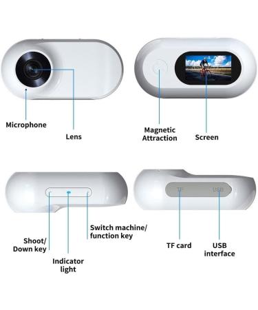 No Need WiFi Cat Neck Camera Sports Camera with Video Discs HD 1080P Mini Body Camera Indoor/Outdoor Wireless Pet Camera Dog Supplies Gift - Buy Online on GoSupps.com