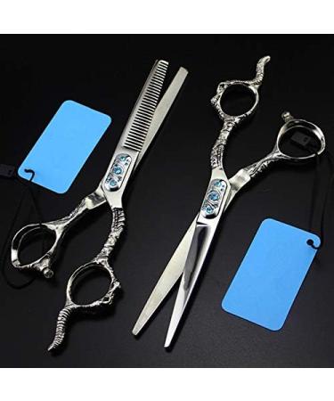 Professional 6 Inch Hair Cutting Scissors Set | Steel Sheepshead Barber Thinning Shears for Hairdressers | International Shipping Available - Buy Online on GoSupps.com
