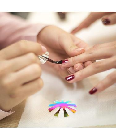 Easy French Smile Cut Line Edge Nail Cutter Acrylic Easy French Smile Cut V Line Tips Manicure Edge Trimmer Almond Shape Pro 9 Size Nail Art Template Tool (3Pcs - Colorful) - Buy Online on GoSupps.com