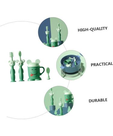 Minkissy Toothbrush Set for Children | Soft Bristle Toothbrushes & Toothpaste Cup - Perfect for Infants & Toddlers - Buy Online on GoSupps.com