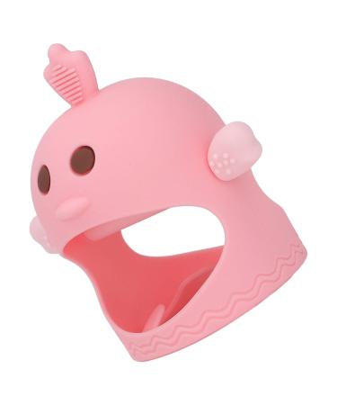 Pacifier Teether Set - Cute Chick Shape with 2 Nighttime Teether Rods (Cherry Pink) - Buy Online on GoSupps.com