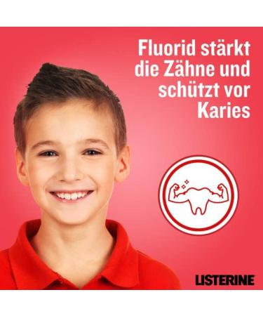 Buy Listerine Smart Kidz Mild Berry Mouthwash - Alcohol & Sugar-Free Antibacterial Protection for Kids (500ml Pack of 4) - Ideal for Ages 6+ - Buy Online on GoSupps.com