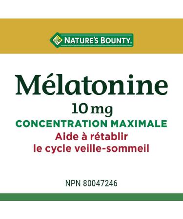 Nature's Bounty Melatonin 10mg 120 Count Value Size Helps Reset Body's Sleep-Wake Cycle Reduce Effects of Jet-lag Reduce Time it Takes to Get to Sleep & Time Release Vitamin B-12 Tablet 1500 mcg - Buy Online on GoSupps.com