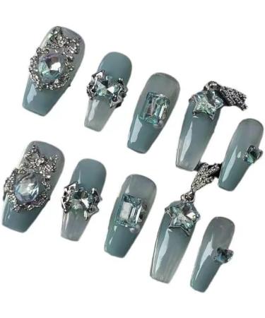 Temperament-enhancing manicure pure hand-wearing Princess fake nails patch manicure butterfly pure wearing a removable nail.(XS) - Buy Online on GoSupps.com