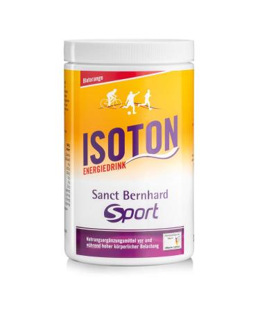 Sanct Bernhard Sport Isoton-E-Kniedrink Blood orange |900 G |Electrolyte drink powder with short and medium-chain carbohydrates |Lactose -free & gluten -free |German production & laboratory checks orange 900 g (1 Pack)