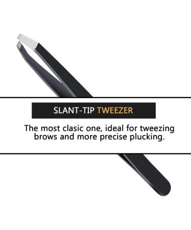 Precise Eyebrow Tweezers Set for Women and Men 3-in-1 1 Slant Tweezers + 1 Pointed Tweezers + 1 Pointed Slant Tweezers #-0810086 - Buy Online on GoSupps.com