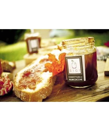 SIGI Azienda Agricola APRICOT Jam | Free of Food Dyes Preservatives and Additives | 100% Artisanal and Natural | Handmade and Made in Italy | Jar 220gr. - Buy Online on GoSupps.com