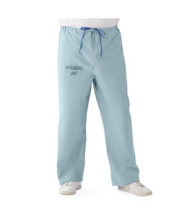 Medline 100% Cotton Unisex Reversible Hyperbaric Scrub Pants - Misty, 3XL Regular Inseam - Buy Online on GoSupps.com