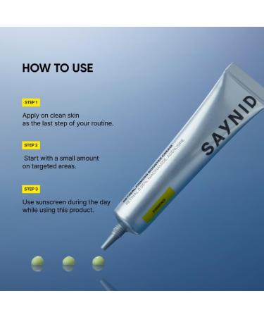 SAYNID Retinal Firming Booster Cream, 15ml/ 0.50 fl oz| Daily Anti-Aging, Pore Tightening, Wrinkle & Fine Line Care, Firmer Skin with Active Shot, 0.05% optimal Retinal - Buy Online on GoSupps.com