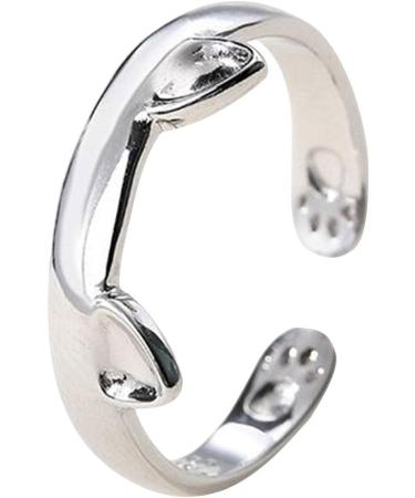Aibyks Cat Ring for Women - Bright Color Cat Earrings | Fashion Jewelry Gift for Weddings & Valentine's Day - Buy Online on GoSupps.com