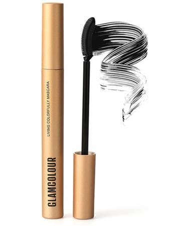 Mascara Maigre Couleur Magique 1/4 Pcs Mascara De Longueurs Saines Imperm able Color Mascara Maigre Curling pais (Fris Noir)