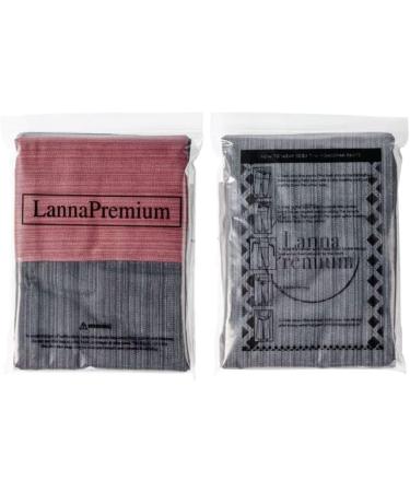 LannaPremium Thai Fisherman Pants 2 Tone - Unisex Cotton Yoga and Martial Arts Pants in Red Black - Buy Online on GoSupps.com