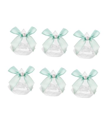 HOMSFOU 6pcs Dragon Water Fountain Cute Ashtray Mini Sweet Bags Clear Goody Bags Wedding Favors Candy Jar Gift Bixes Gift Boxes for Presents Birthday Favor Bride Personality Candy 1 count (Pack of 1) Blue