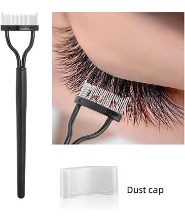 Dajidafu Eyebrow Brush Unique design Lash Comb Arc Designed Cosmetic Brushes Tool Stainless Steel Beauty Assist with Protective Shell - Buy Online on GoSupps.com