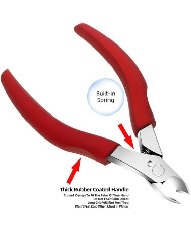 Professional Toenail Clippers Set Super Sharp Nail Clippers for Thickness & Ingrown Hard Toenails Stainless Steel Pedicure Clippers Nail File and Soft Handle Nail Scissors Set Bag - Buy Online on GoSupps.com