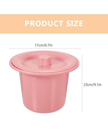 Buy Healvian Travel Potty - Portable Toilet & Urinal for Adults Kids & Pregnant Women | Pink Chamber Pot with Lid - Ideal for Travel & Home Use - Buy Online on GoSupps.com