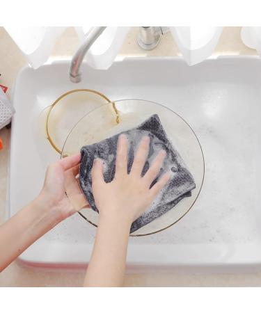 BIXUEJ 100% Cotton Waffle-Weave Kitchen Dish Cloths Ultra Soft Absorbent Quick Drying Dish Towels Dark Gray Easy to Use - Buy Online on GoSupps.com
