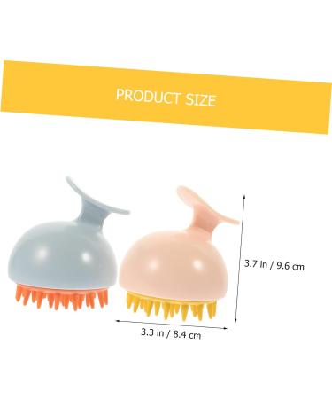 Tovinanna 6 Stk Shampoo Massage Brush | Hair Massager & Scalp Peeling Tool | Silicone Travel Scalp Brush for Daily Use - Buy Online on GoSupps.com
