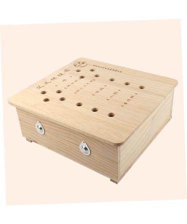 Beaupretty Moxibustion Box - Adjustable Wooden Foot Moxa Cone Burner for Home Pedicure Care - Buy Online on GoSupps.com