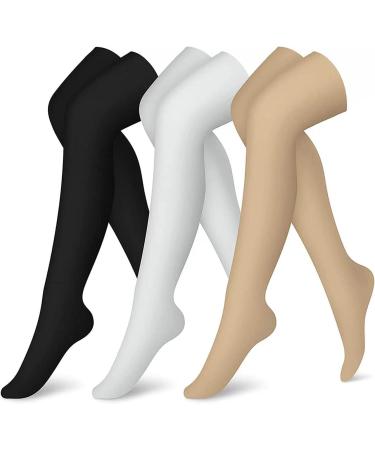 Cheeroyal Knee-High Compression Stockings - 3 Pairs for Women & Men | Copper Compression for Running Cycling & Sports - S-M WQH143-3 - Buy Online on GoSupps.com