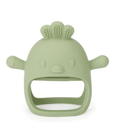 Socub Silicone Baby Teether Toy for Infants 3+ Months  BPA Free Anti-Drop Silicone Mitten Teething Toy for Soothing Sore Gums  Baby Chew Toys for Sucking Needs  Olive - Buy Online on GoSupps.com