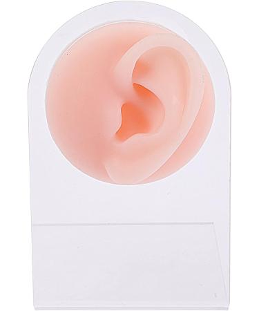 KALLORY Silicone Ear Jewelry Tools Set - 3 Pieces Rubber Ear Models for Piercing Kit - Reusable & Soft - Complexion - 11.5x7.5cm - Buy Online on GoSupps.com