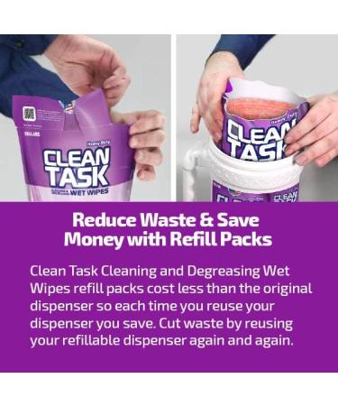 Buy Sellars 90174 Clean Task Cleaning & Degreasing Wet Wipes Refill - Ultimate Cleaning Solution for Home & Industry | International Shipping Available - Buy Online on GoSupps.com