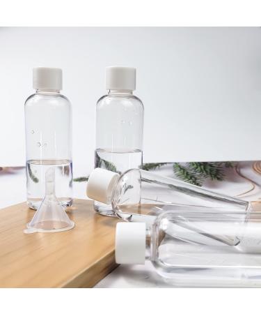 Buy 80ml Travel Bottles - 4 Pack Refillable Plastic Containers for Toiletries Soap Shampoo & Conditioner - Buy Online on GoSupps.com
