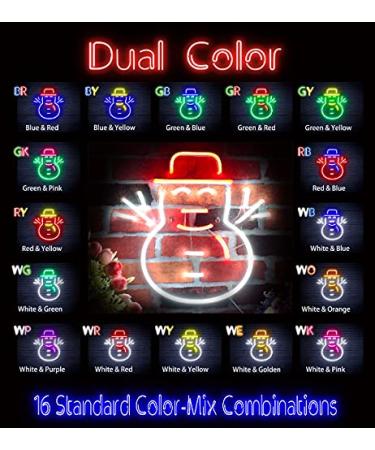 Buy Snowman Flex Silicone LED Neon Sign - White & Purple Dual Color | ST16S33-FNU0107-WP - Perfect for Decor & Gifts - International Shipping Available - Buy Online on GoSupps.com