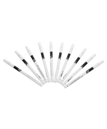 MAGICLULU 10pcs Lying Silkworm Eyeliner Tool Eyebrow Microblading White Pen Eye Line Drawing Pencils Clothing 1 count (Pack of 1) White