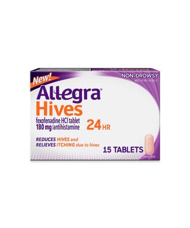 Allegra Adult HIVES 180 mg 24 HR 15 ct - Tablets