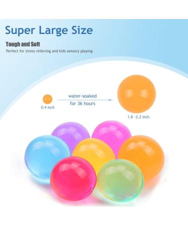 500PCS Large Water Gel Beads - Non-Toxic Sensory Balls for Kids and Plants - Rainbow Mix for Wedding Decor - Color Mixing-500Pcs - Buy Online on GoSupps.com